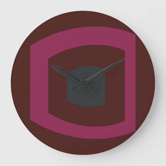 Reloj Redondo Grande Geometria de Geomesky por Masanser Pixelat (Anverso)