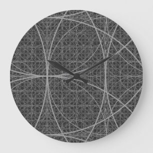 Reloj Redondo Grande Geometría sagrada Círculos Flor de vida