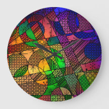 Geométrico Colorido, Abstracto con Patrones Retro