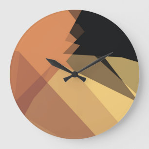 Reloj Redondo Grande Geométrico de colores retro modernos #25