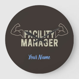 Reloj Redondo Grande Gestor de instalaciones o portero