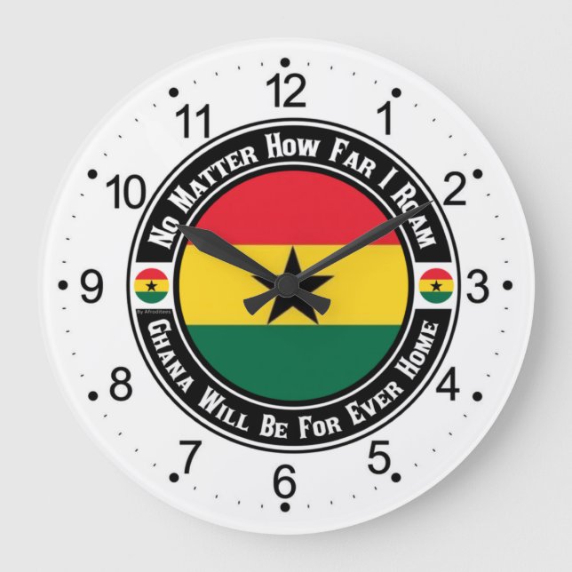 Reloj Redondo Grande Ghana será para siempre (Anverso)