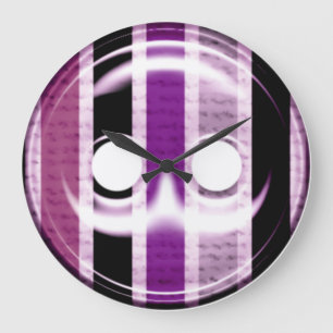 Reloj Redondo Grande Giant purple button clock