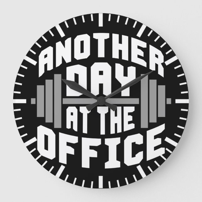 Reloj Redondo Grande Gimnasio de fitness (Anverso)