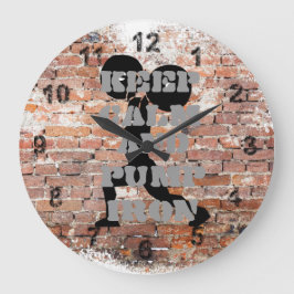RELOJ REDONDO GRANDE GIMNASIO DE GRUNGE