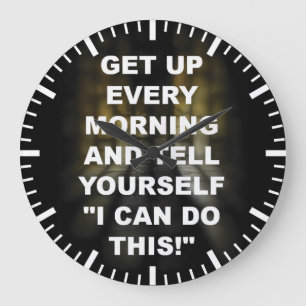 Reloj Redondo Grande Gimnasio de motivación de la aptitud