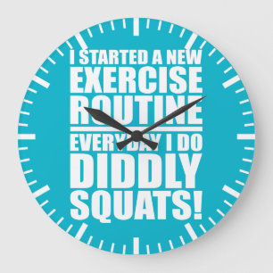 Reloj Redondo Grande Gimnasio Funny