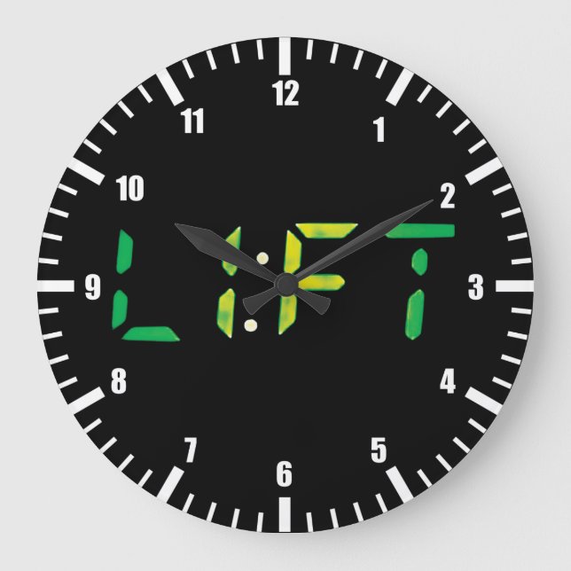 Reloj Redondo Grande Gimnasio Motivador de Construcción de Cuerpo (Anverso)