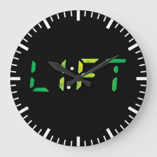 Reloj Redondo Grande Gimnasio Motivador de Construcción de Cuerpo