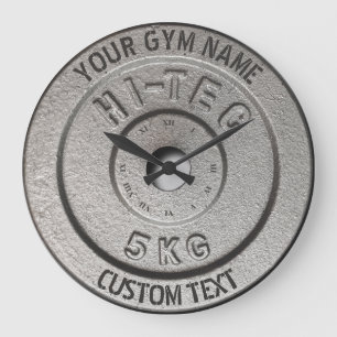 Reloj Redondo Grande Gimnasio propietario o usuario Fitness Edición gri