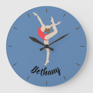 Reloj Redondo Grande Gimnasta femenina