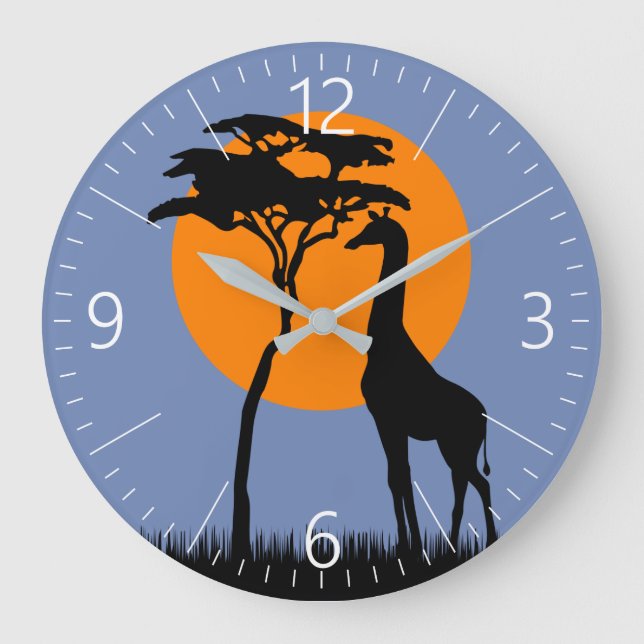 Reloj Redondo Grande Girafa (Anverso)