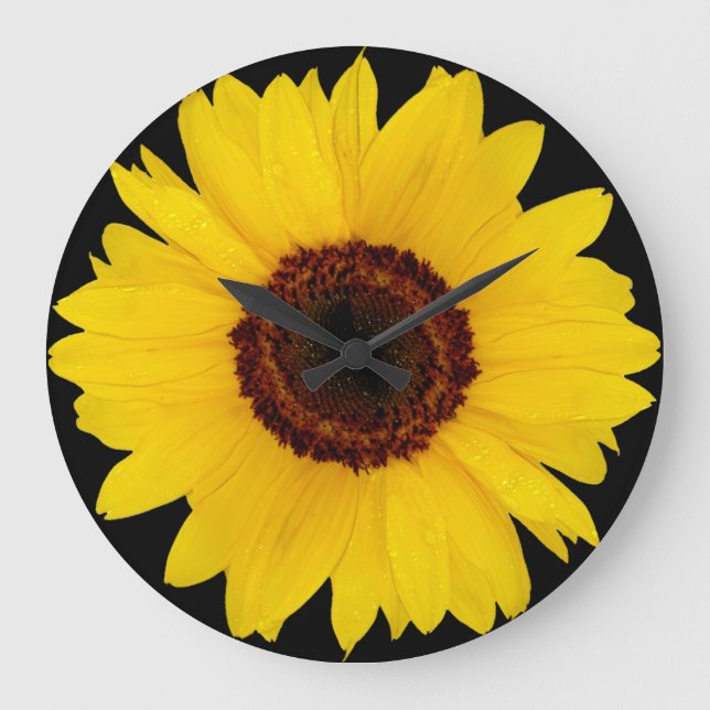 Reloj Redondo Grande Girasol (Anverso)