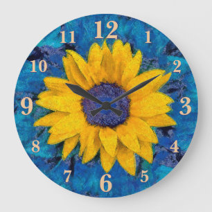 Reloj Redondo Grande Girasol