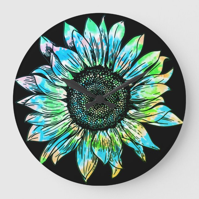 Reloj Redondo Grande Girasol (Anverso)