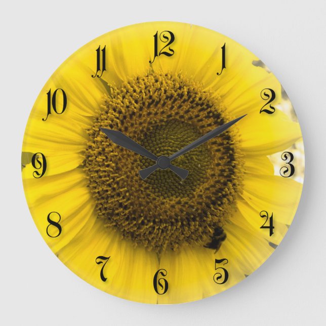 Reloj Redondo Grande Girasol (Anverso)