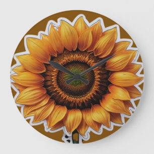 Reloj Redondo Grande Girasol   Reloj grande