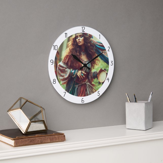 RELOJ REDONDO GRANDE GITANO (Oficina)