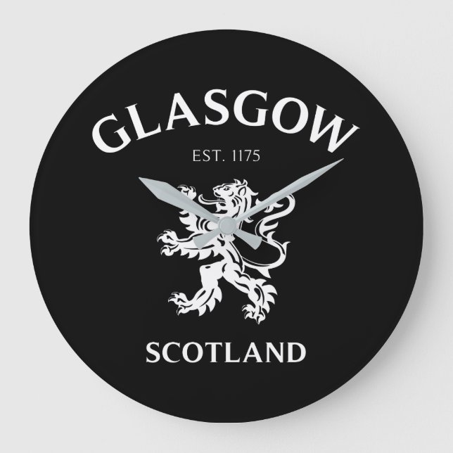 RELOJ REDONDO GRANDE GLASGOW, ESCOCIA (Anverso)