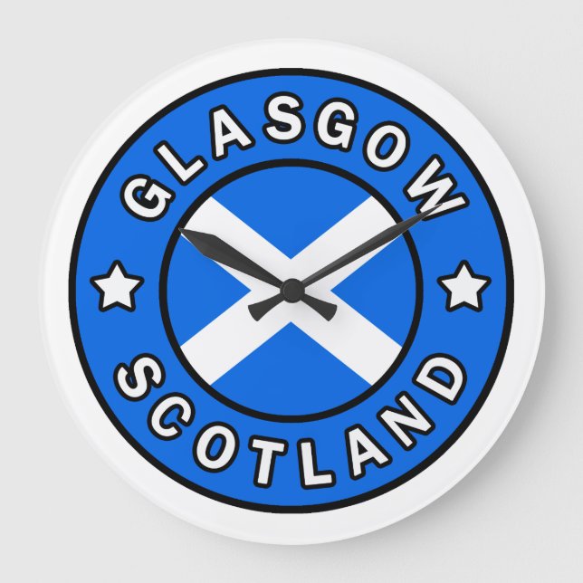 Reloj Redondo Grande Glasgow Scotland (Anverso)