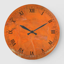 Reloj Redondo Grande Glazed Terracotta Wallclock 2 Roman Numerals