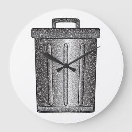 Reloj Redondo Grande Glittter Trash Can