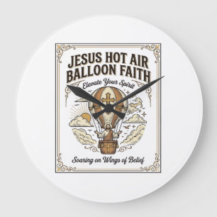 Reloj Redondo Grande Globo aerostático de Jesús Fe Jesús Globo aerostát