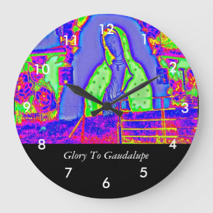 Reloj Redondo Grande Glory To Guadalupe