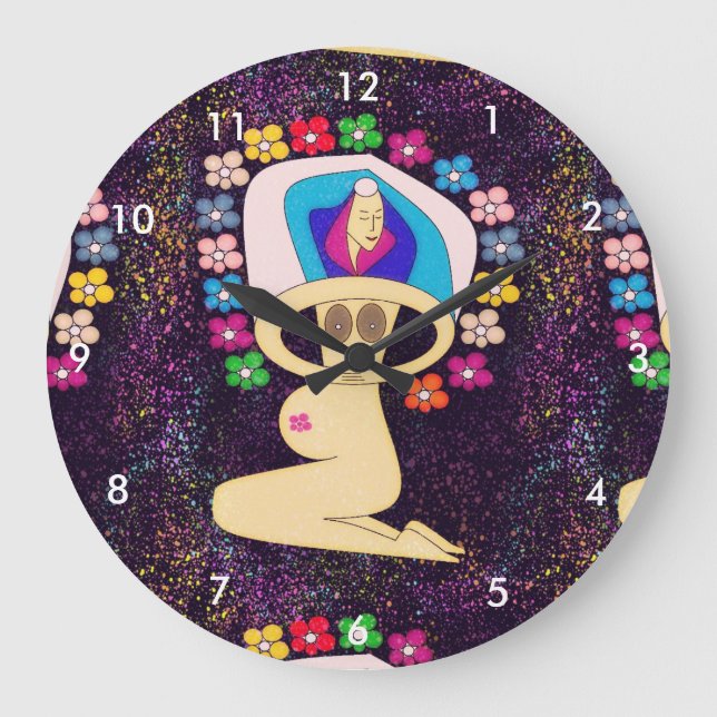 RELOJ REDONDO GRANDE GLORY TO THE VIRGIN MOTHER OF GOD (Anverso)