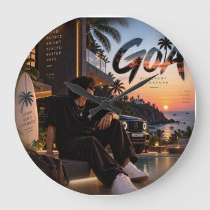Reloj Redondo Grande Goa • Diferente por Naturaleza • Gente Buena Lugar