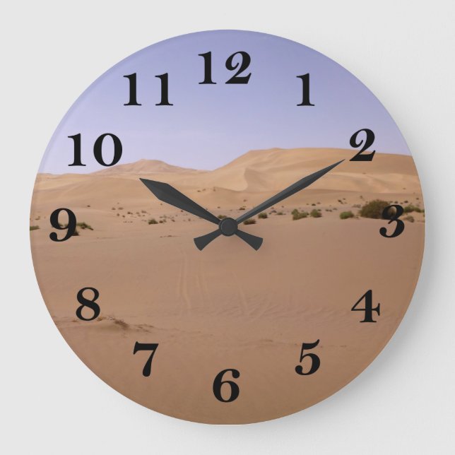 Reloj Redondo Grande Gobi Sand Dune (Anverso)