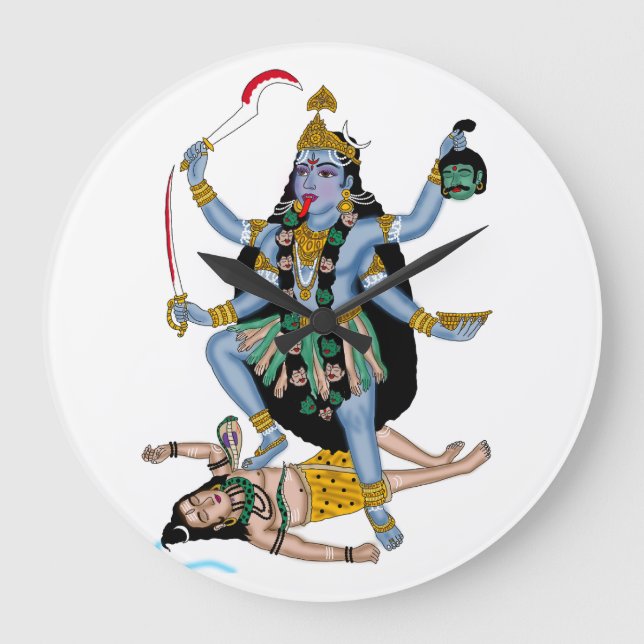 Reloj Redondo Grande Goddess Kali Clock (Anverso)