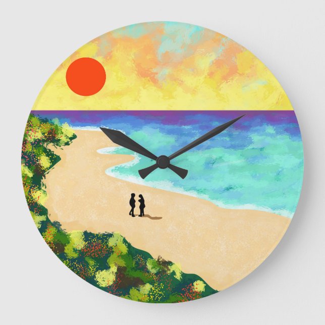 Reloj Redondo Grande Golden Glow (Anverso)