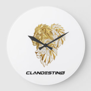 Reloj Redondo Grande Golden Lion Wall Clock – Majestic Design