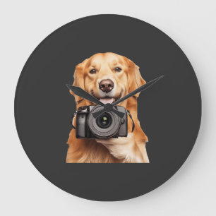Reloj Redondo Grande Golden Retriever