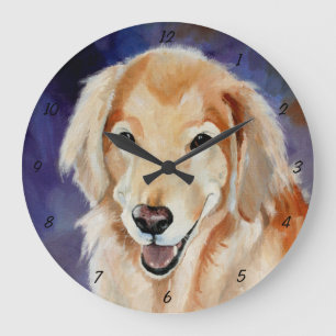 Reloj Redondo Grande Golden retriever de Carretero