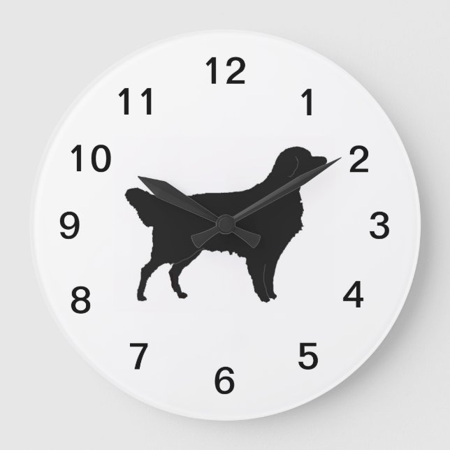 Reloj Redondo Grande Golden Retriever Wall Clock (Anverso)