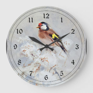 Reloj Redondo Grande Goldfinch, painting by Georg Stoopendaal