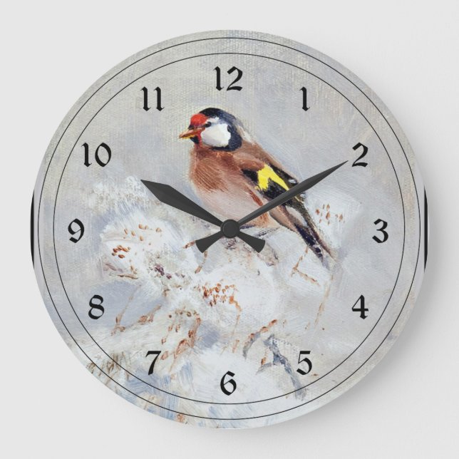 Reloj Redondo Grande Goldfinch, painting by Georg Stoopendaal (Anverso)