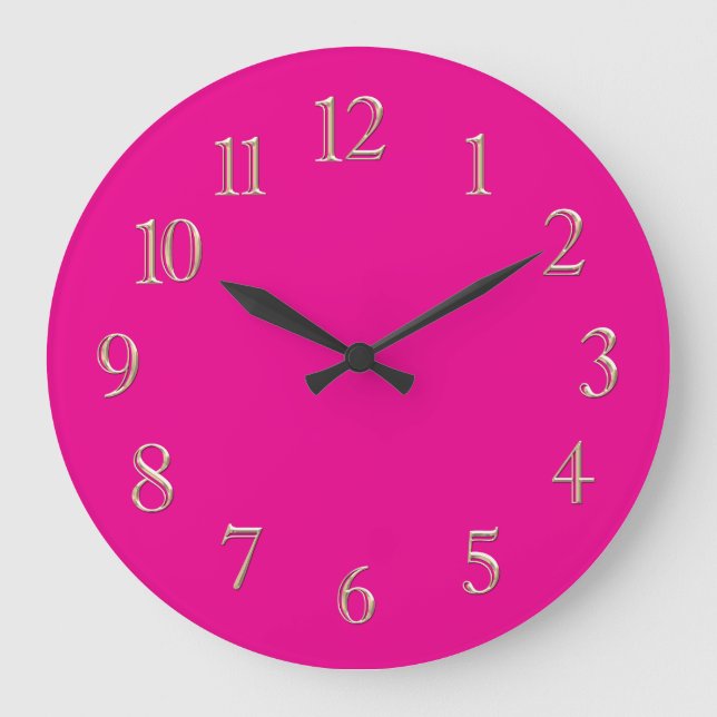 Reloj Redondo Grande GoldNumberStarterOCULTADO (Anverso)