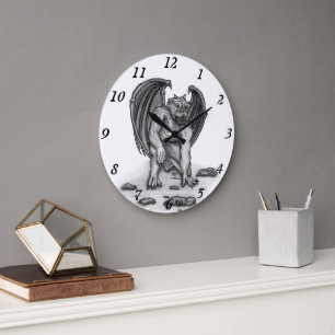 Reloj Redondo Grande Golem Gargoyle