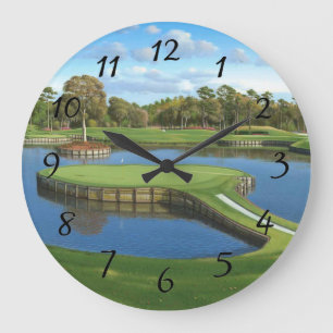 Reloj Redondo Grande Golf Course Hole background