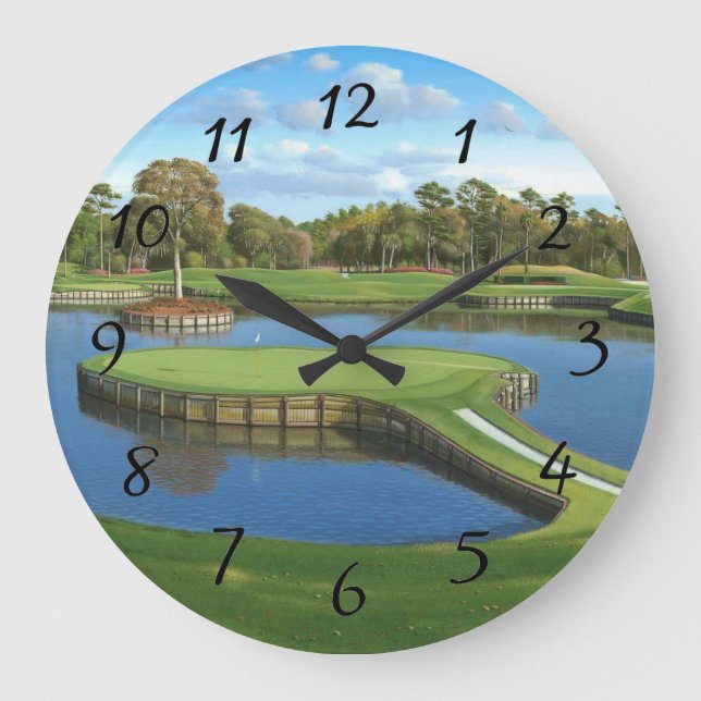 Reloj Redondo Grande Golf Course Hole background (Anverso)