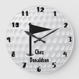 Reloj Redondo Grande Golf personalizado divertido
