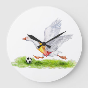 Reloj Redondo Grande Goma de fútbol
