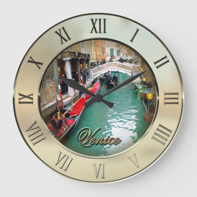 Reloj Redondo Grande Góndolas - Venecia, Italia (Anverso)