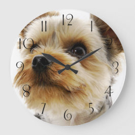 Reloj Redondo Grande Gorgeo Yorkshire Terrier