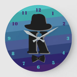 Reloj Redondo Grande Gorra de caballeros con color azul azul oscuro nom