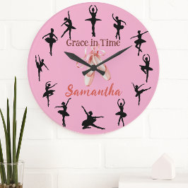 Reloj Redondo Grande Grace in Time - Personalized Ballet Dancer
