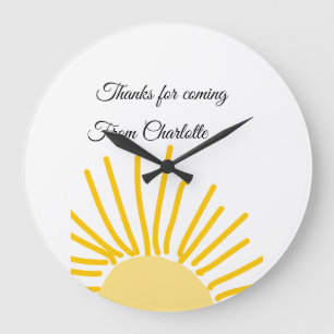 Reloj Redondo Grande gracias por venir agregar nombre mensaje de texto